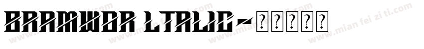 Bramwor ltalic字体转换
